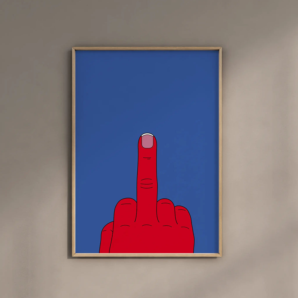 MIDDLE FINGER - Graphic Poster