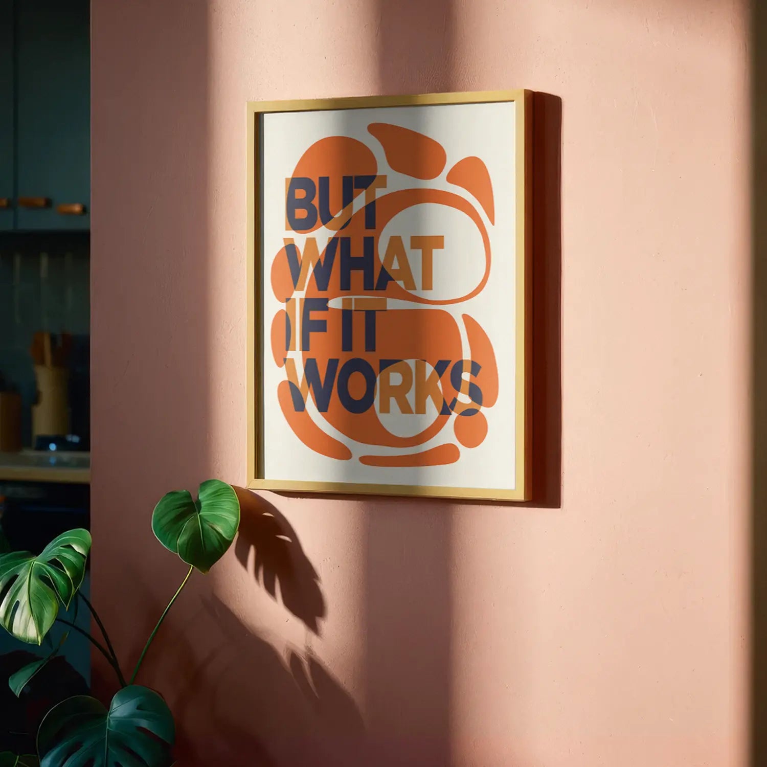 But What If It Works - Typography Poster