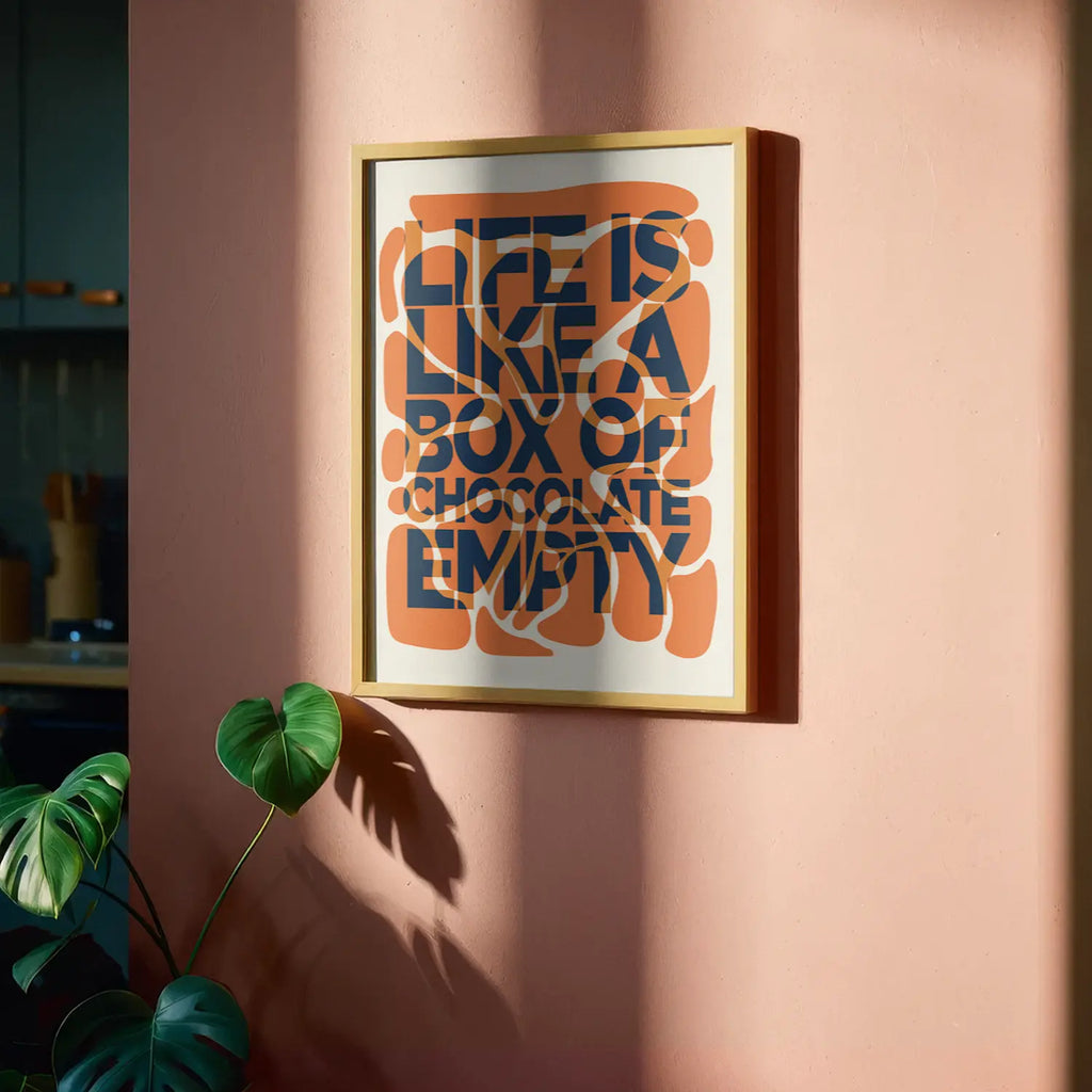 Like A Box Of Chocolate - Typography Poster