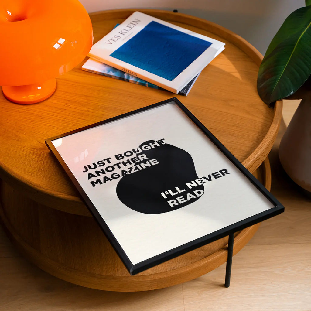 JUST ANOTHER MAGAZINE - Typography Poster