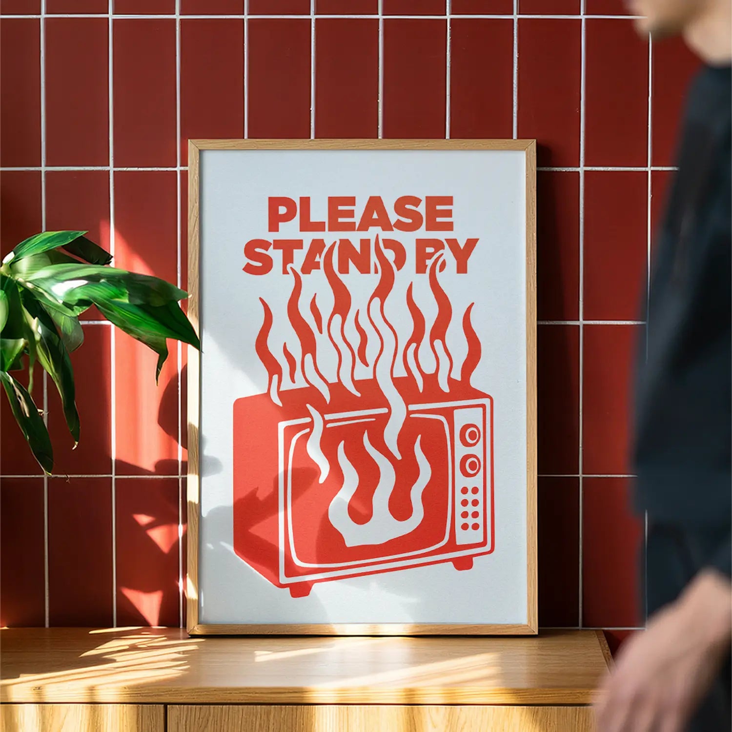 PLEASE STAND BY - Handmade Artwork