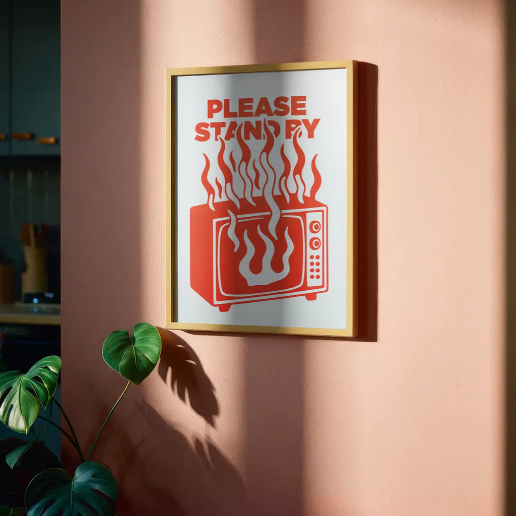 PLEASE STAND BY - Handmade Artwork