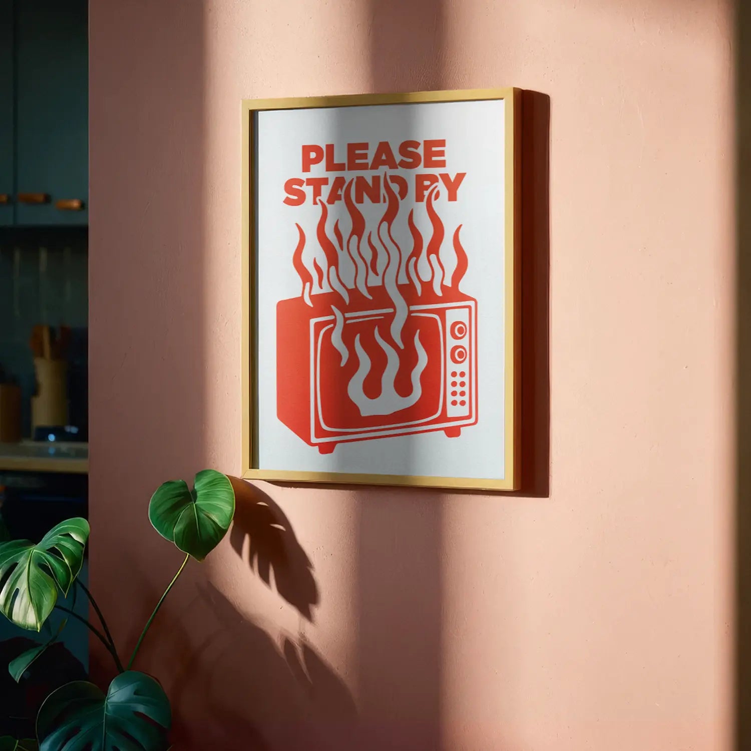 PLEASE STAND BY - Handmade Artwork