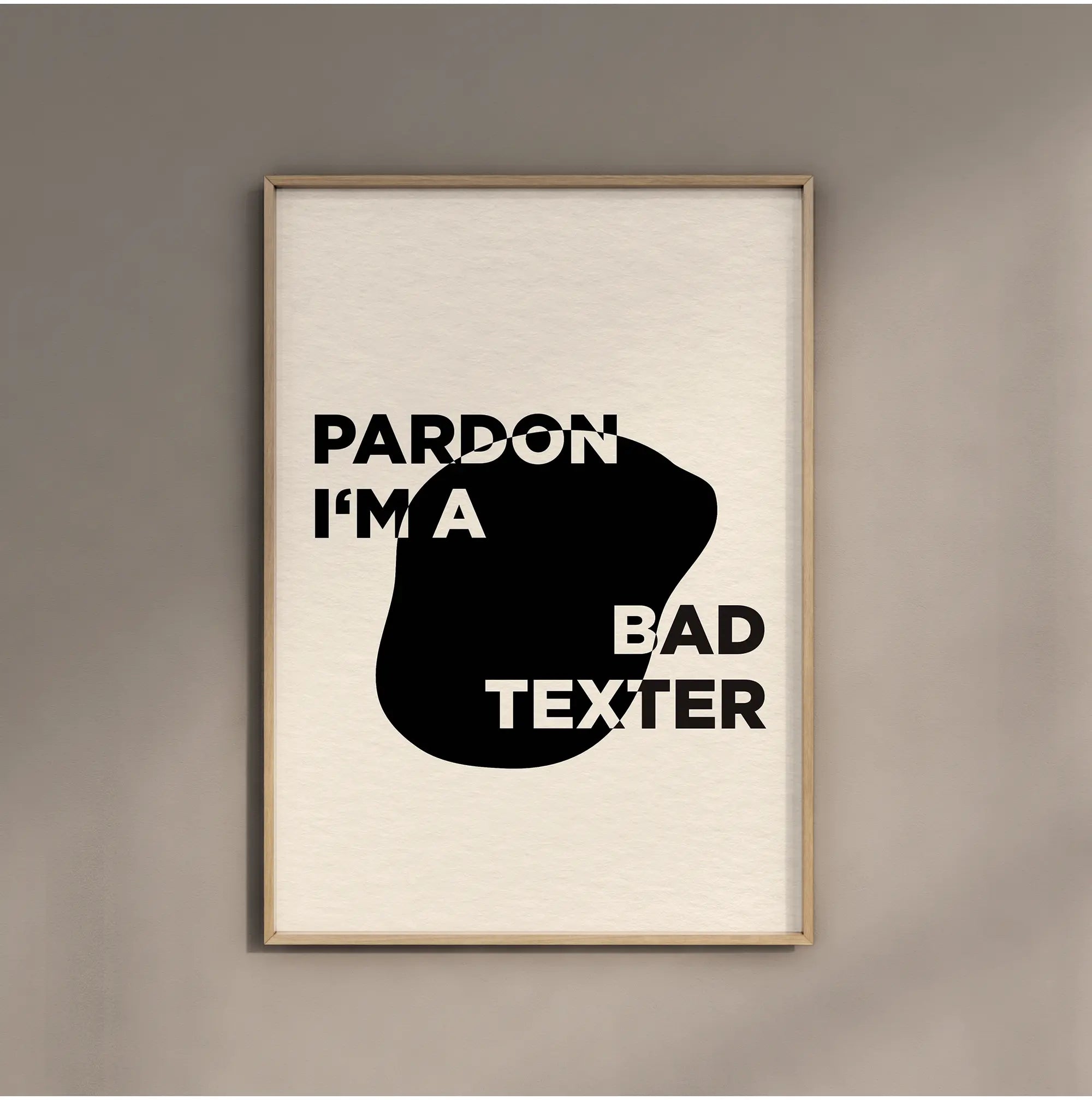 PARDON - Typography Poster