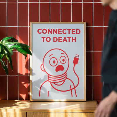 Connected To Death - Handmade Artwork