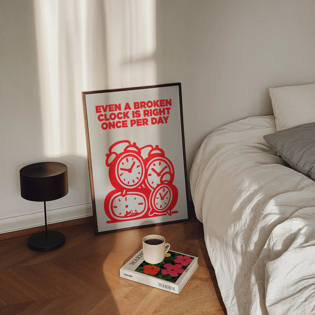 Broken Clock - Handmade Artwork