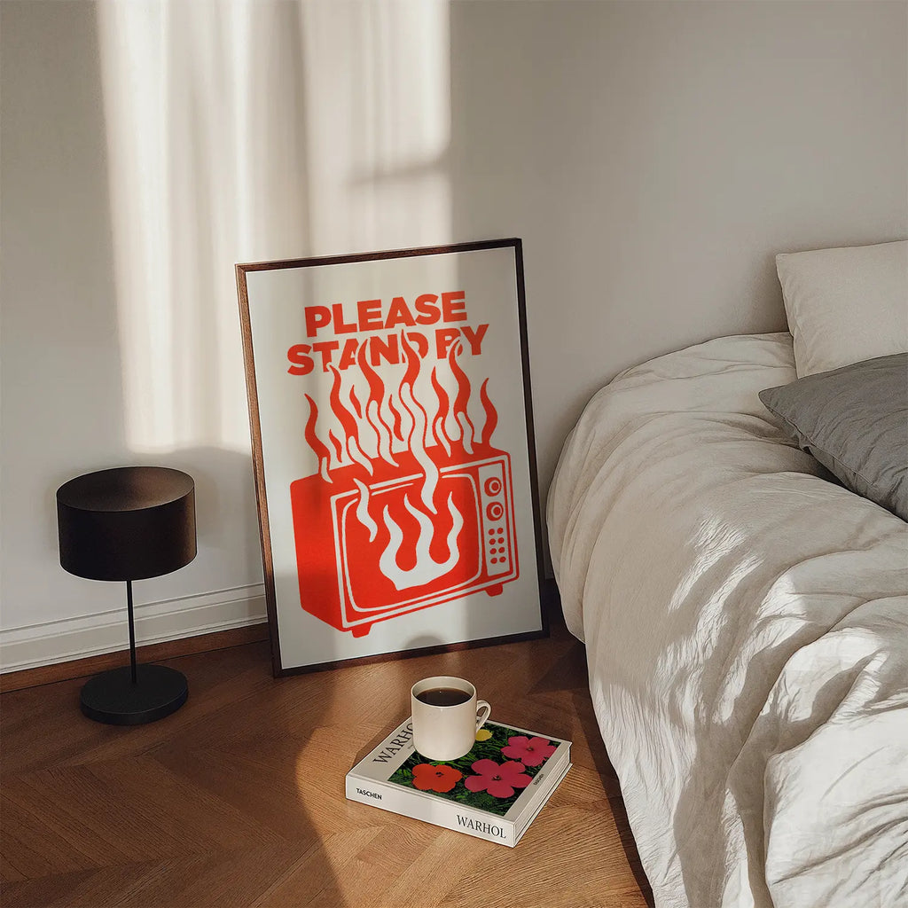 PLEASE STAND BY - Handmade Artwork